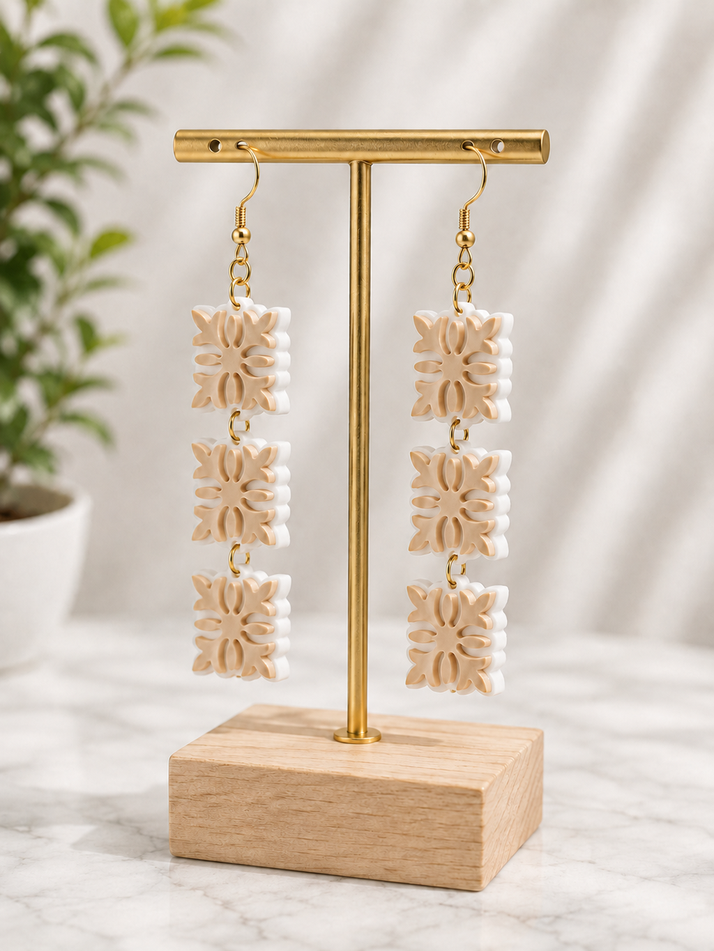 ʻUlu Quilt Earring
