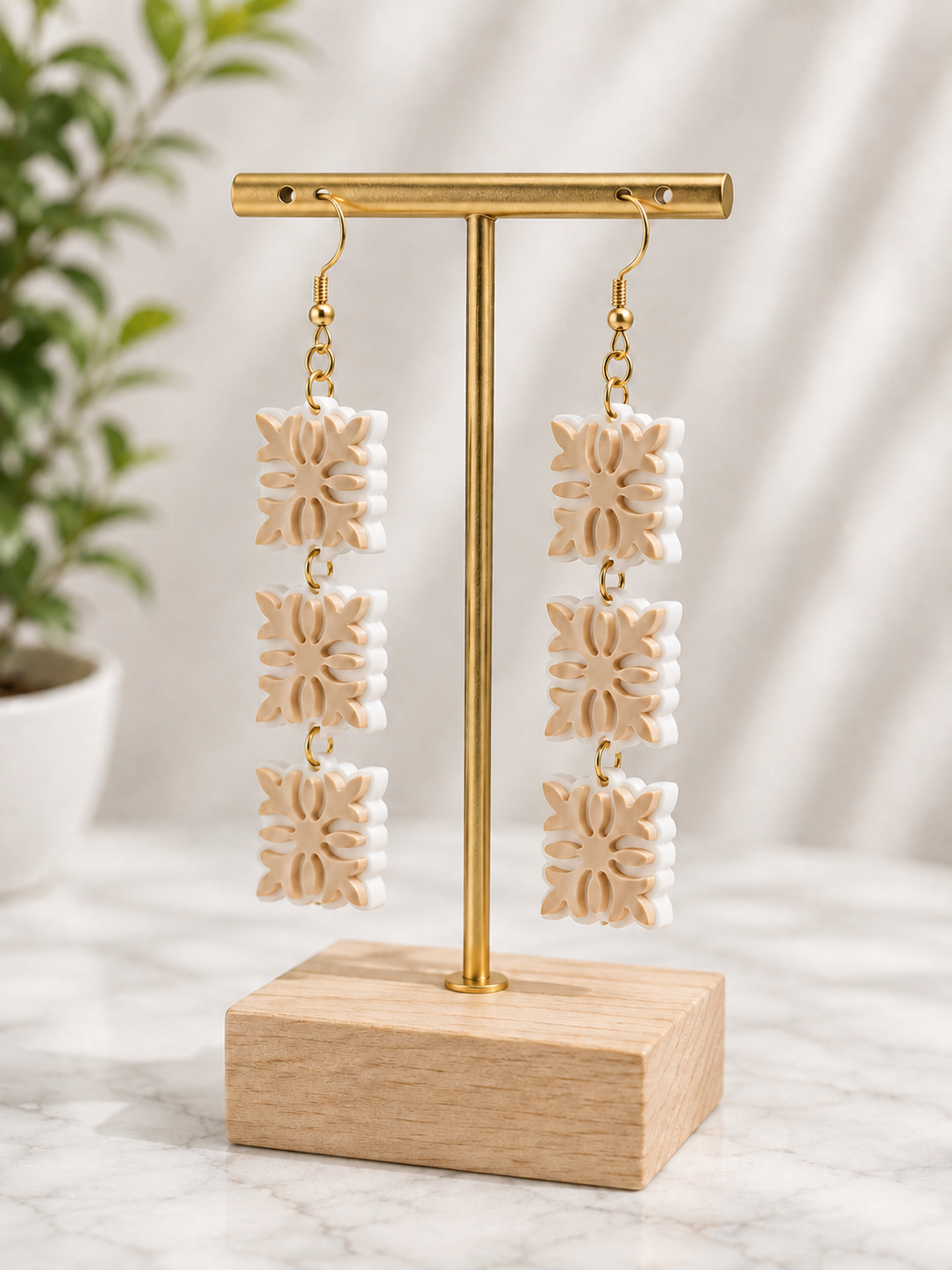 ʻUlu Quilt Earring