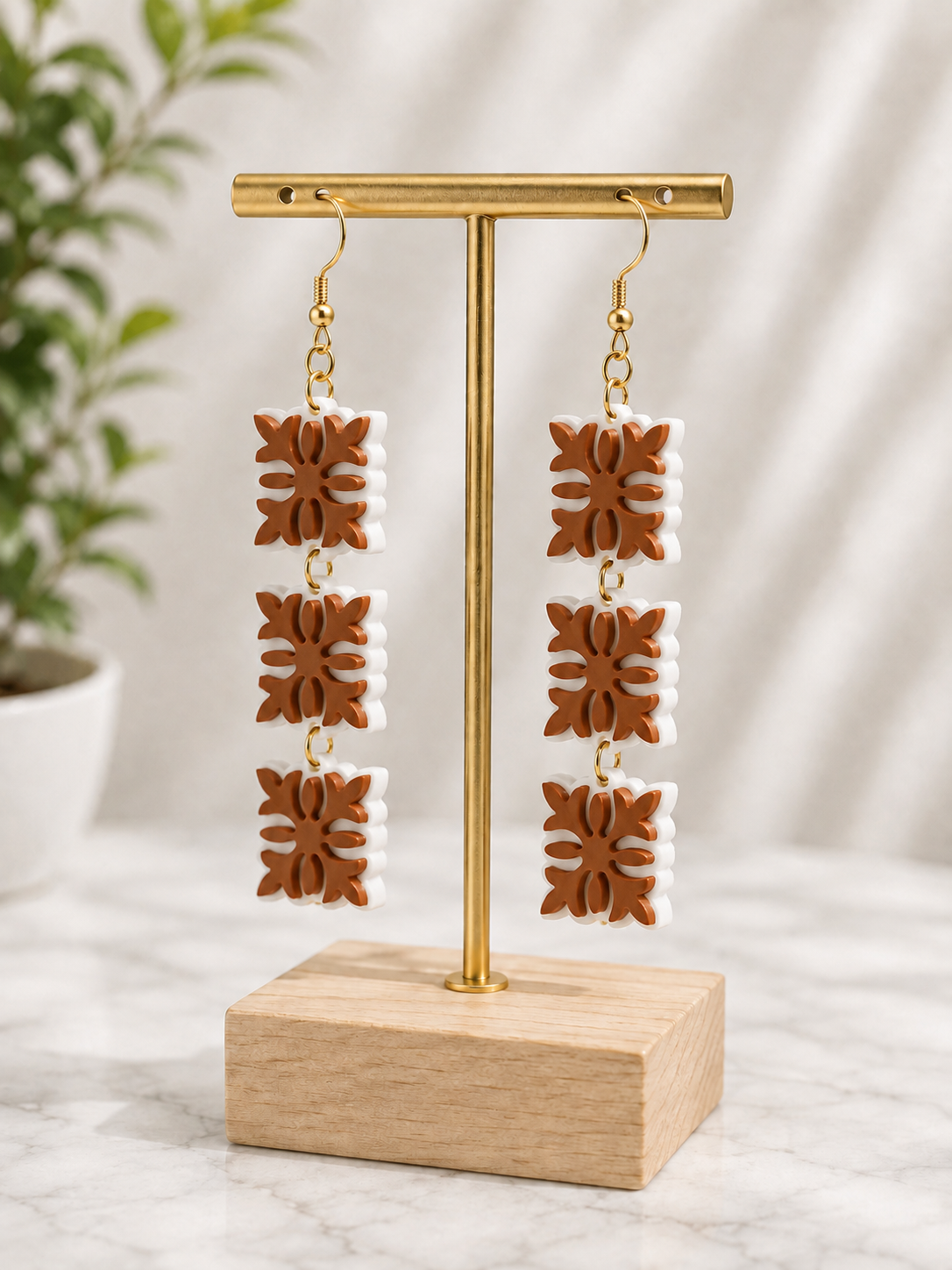 ʻUlu Quilt Earring