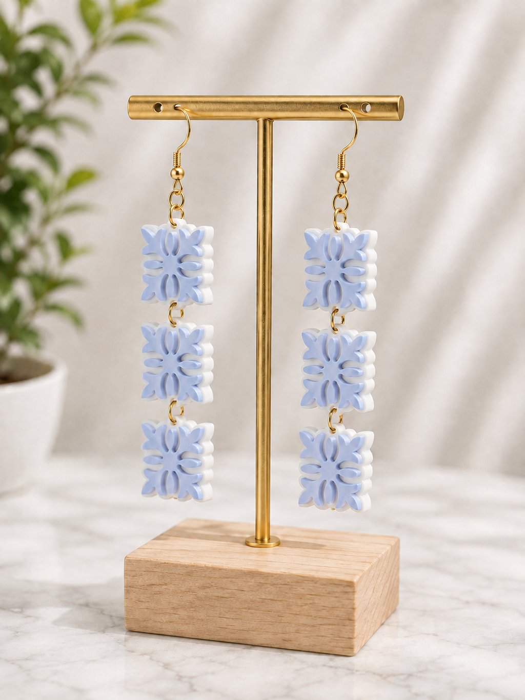 ʻUlu Quilt Earring