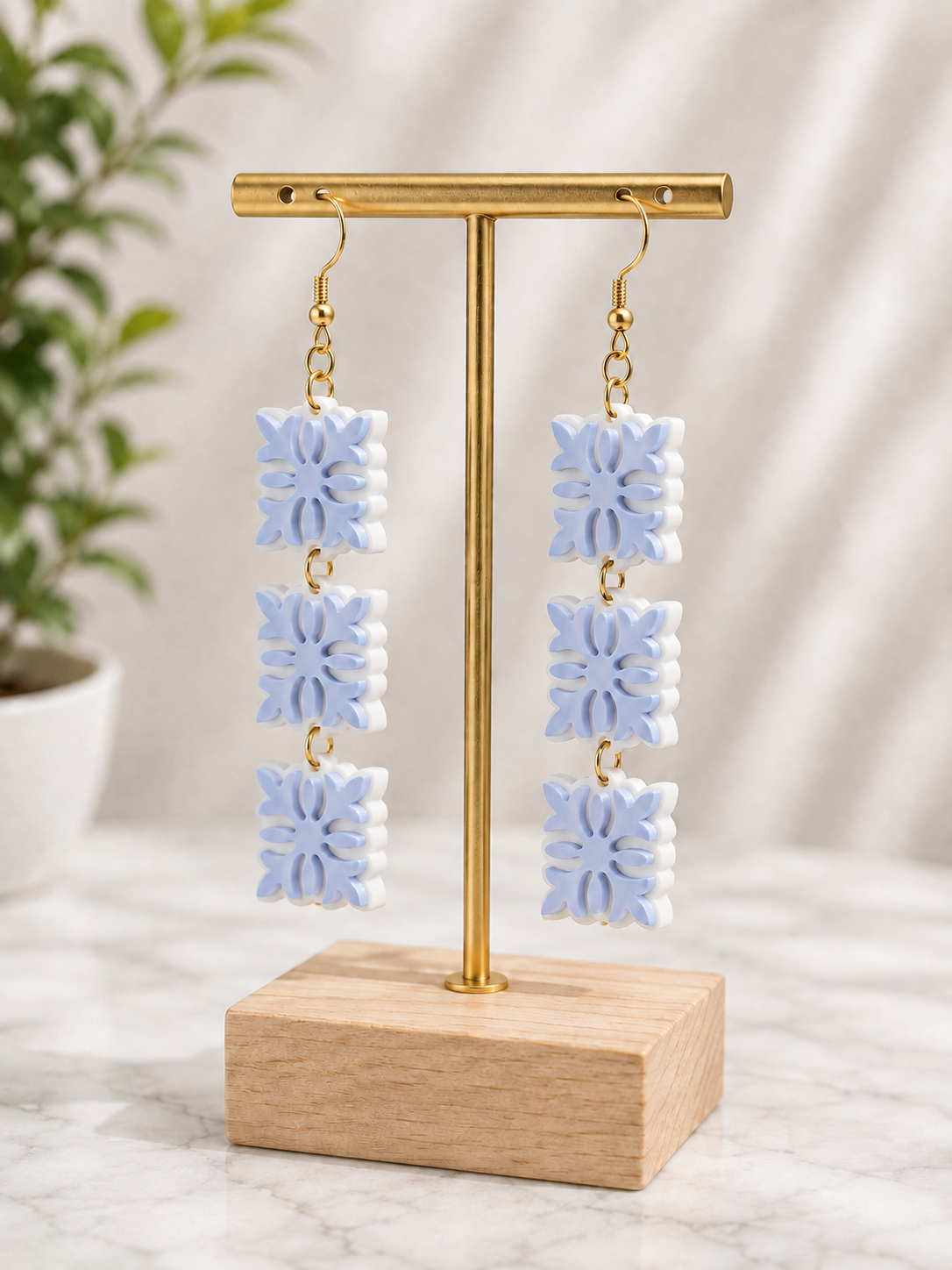 ʻUlu Quilt Earring