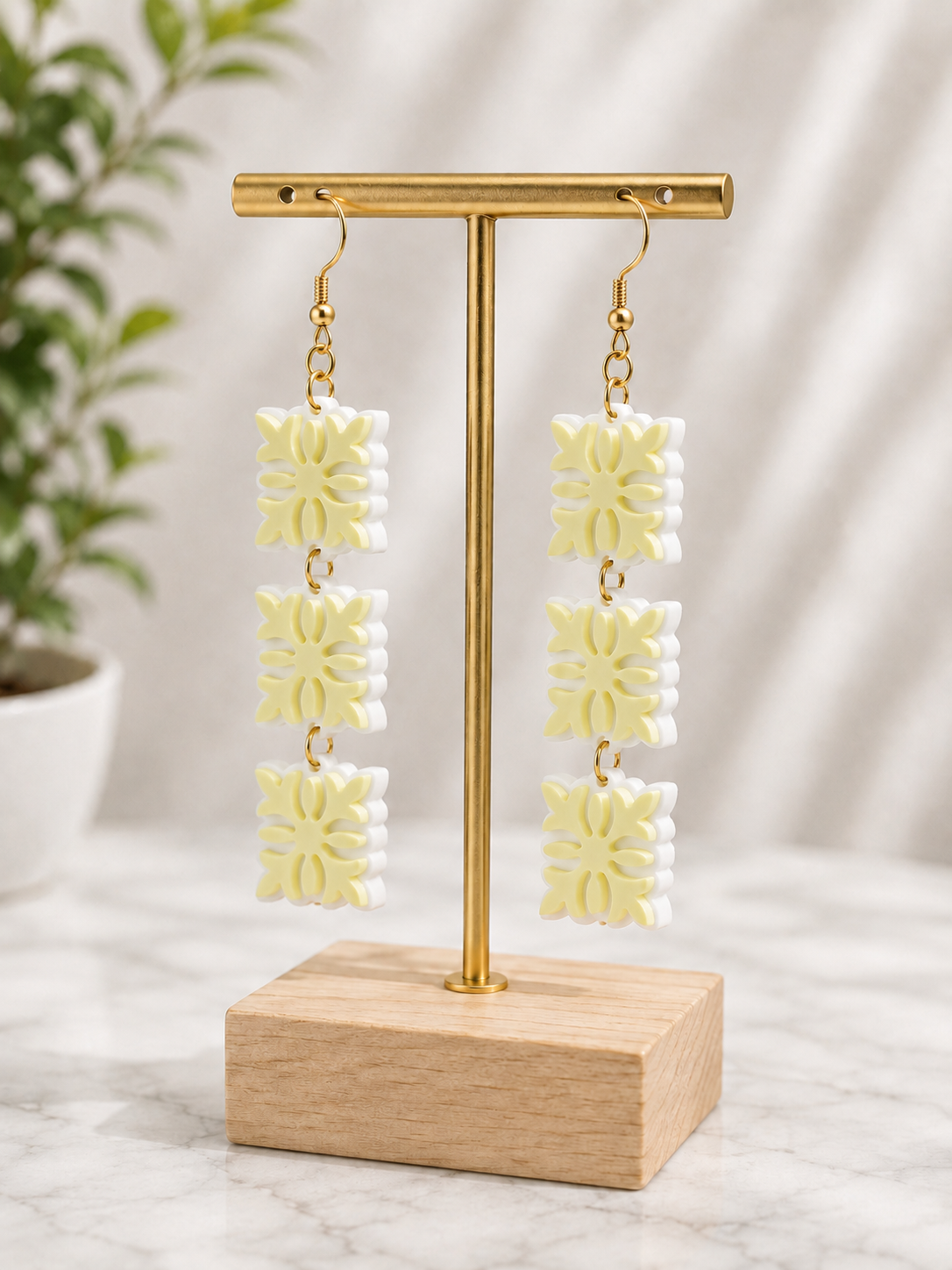 ʻUlu Quilt Earring