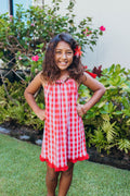 Keiki Dress: Red Palaka