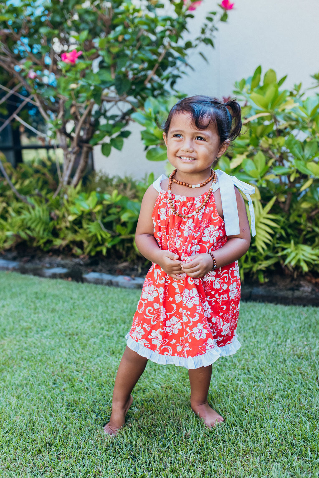 Keiki Dress: Red Hibiscus