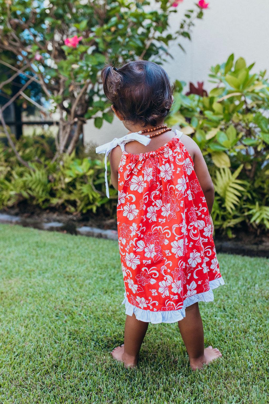Keiki Dress: Red Hibiscus