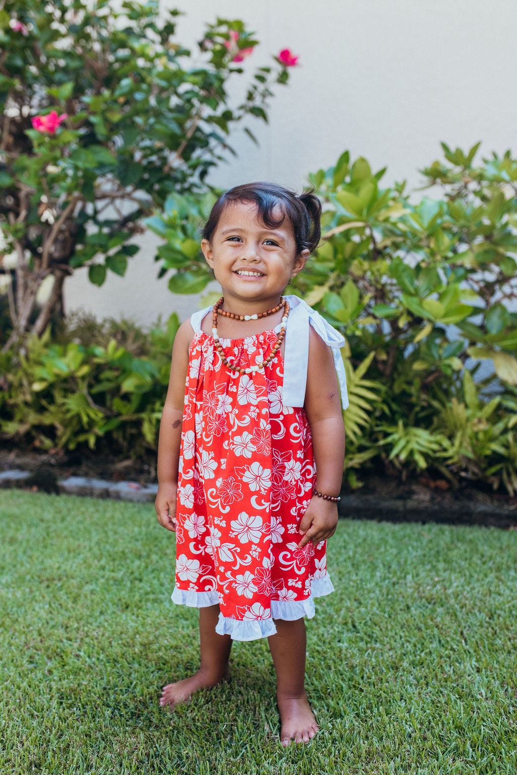 Keiki Dress: Red Hibiscus
