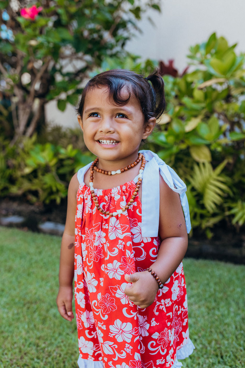 Keiki Dress: Red Hibiscus
