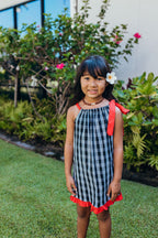 Keiki Dress: Black Palaka