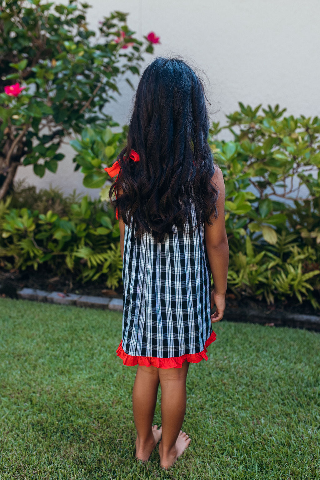 Keiki Dress: Black Palaka