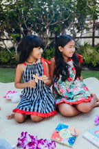 Keiki Dress: Black Palaka