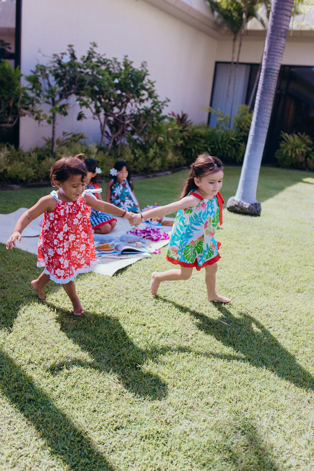 Keiki Dress: Red Hibiscus