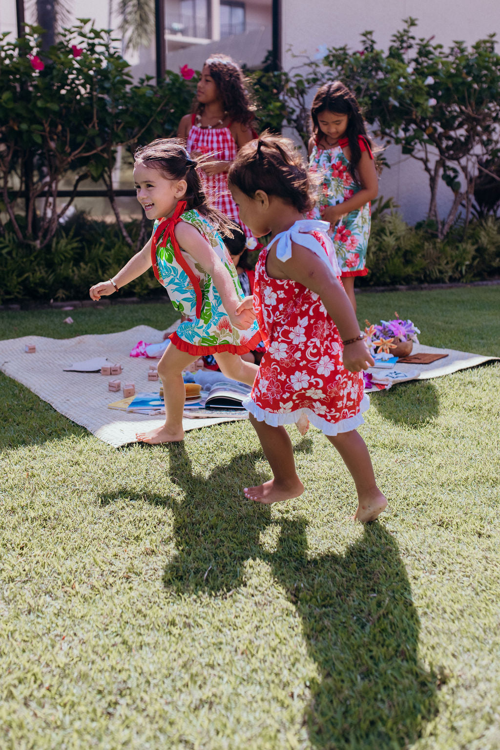 Keiki Dress: Red Hibiscus