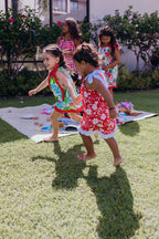 Keiki Dress: Red Hibiscus