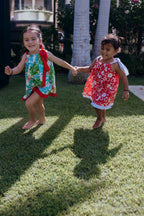 Keiki Dress: Red Hibiscus