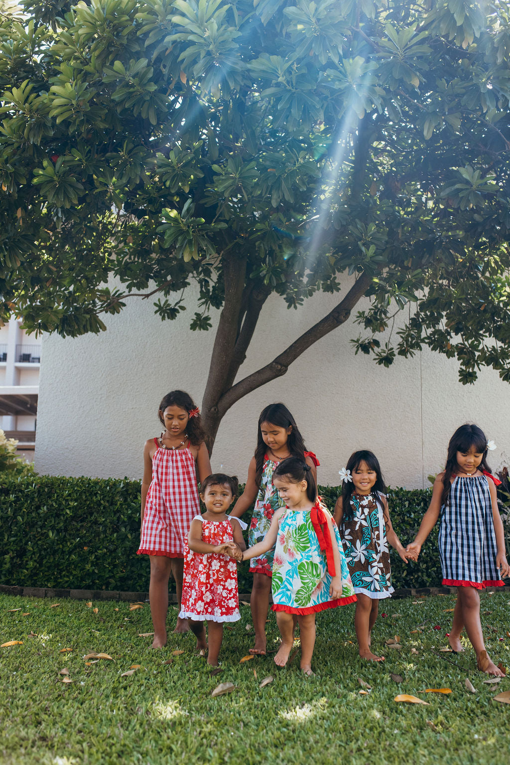 Keiki Dress: Red Hibiscus