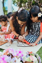 Keiki Dress: Black Palaka