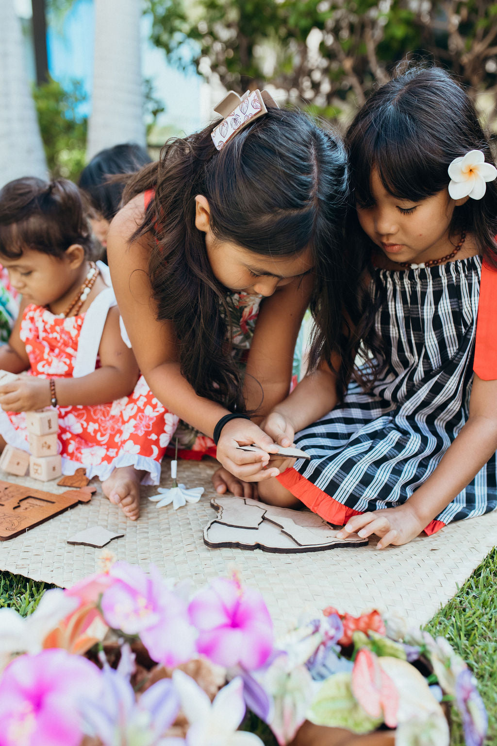 Keiki Dress: Black Palaka