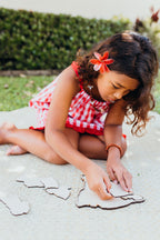 Keiki Dress: Red Palaka