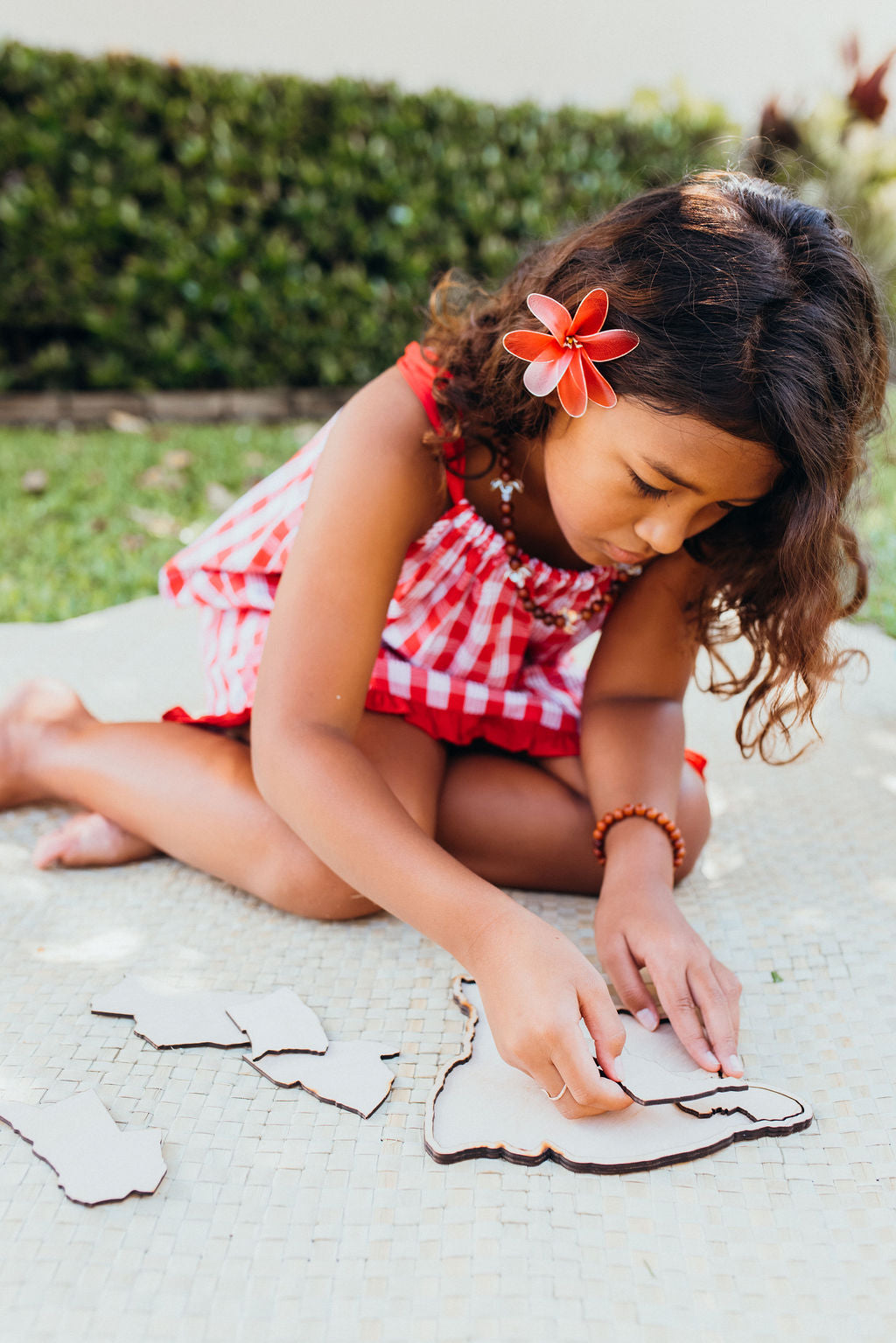 Keiki Dress: Red Palaka