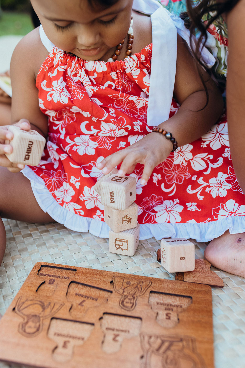 Keiki Dress: Red Hibiscus