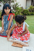 Keiki Dress: Red Hibiscus