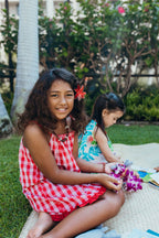 Keiki Dress: Red Palaka